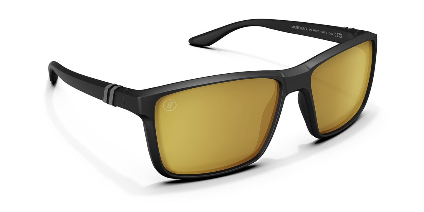 BLENDERS MESA MATTE BLACK SUNGLASSES MATTE BLACK w/ COPPER PLR LENS