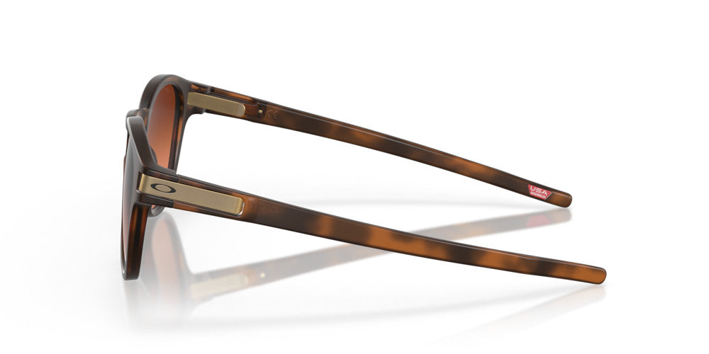 OAKLEY LATCH MATTE BROWN TORTOISE SUNGLASSES w/ PRIZM BRN GRAD LENS