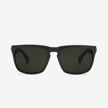 ELECTRIC KNOXVILLE XL JM MATTE BLACK SUNGLASSES w/ GRY PLR LENS