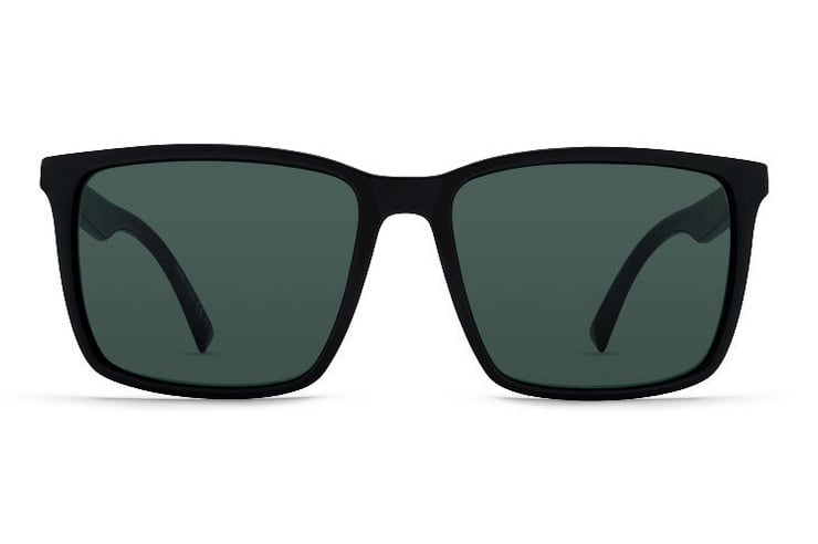 VONZIPPER LESMORE BLACK GLOSS SUNGLASSES w/ VINTAGE GRY LENS