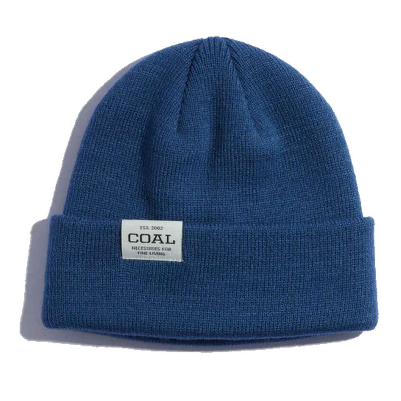2024 COAL UNIFORM LOW RECYCLED KNIT CUFF BEANIE VINTAGE DENIM