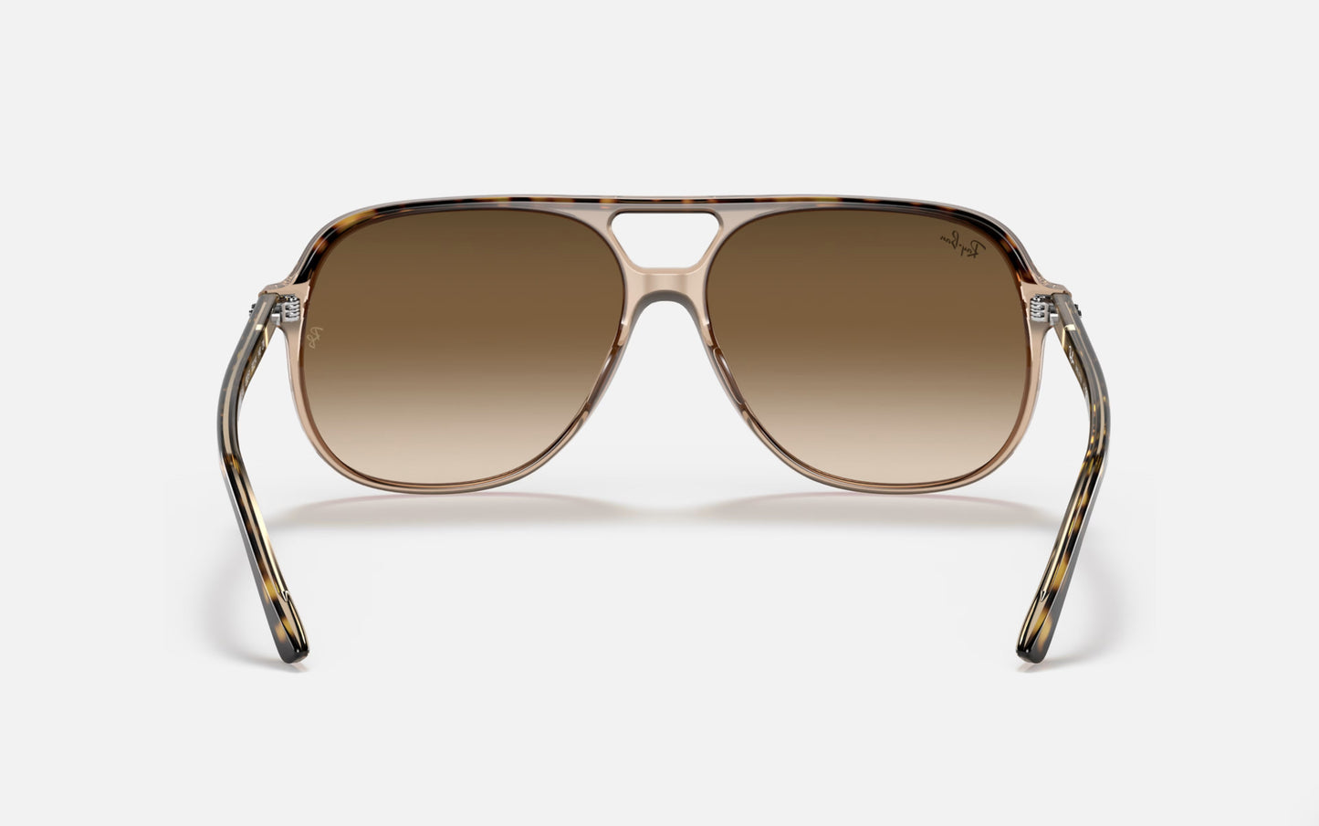 RAY-BAN BILL SUNGLASSES TRANSPARENT BROWN w/ LIGHT BROWN GRADIENT