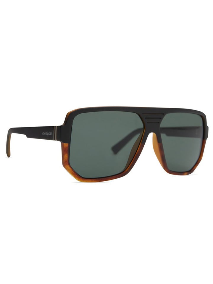 VONZIPPER ROLLER HARDLINE BLACK TORT SUNGLASSES w/ VINTAGE GREY LENS
