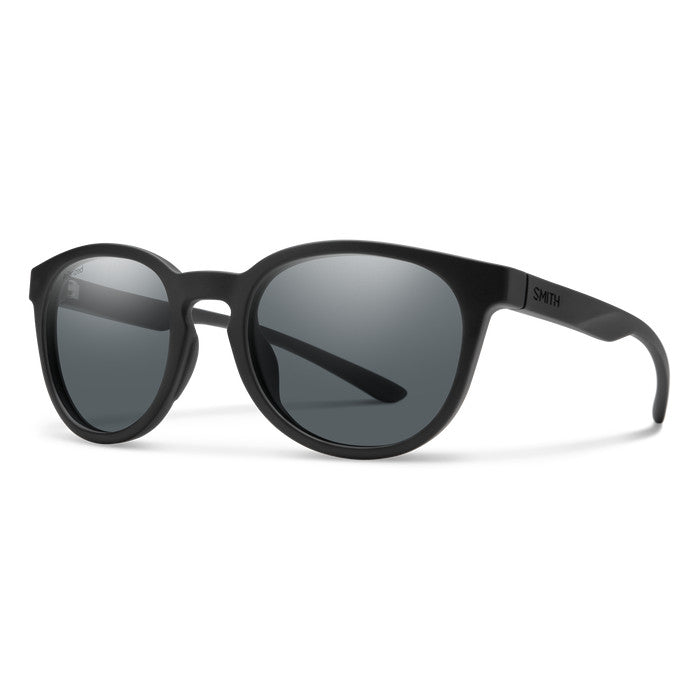 SMITH EASTBANK CORE MATTE BLK SUNGLASSES w/ PLR GRY