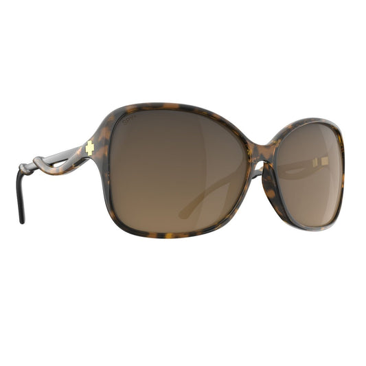 SPY FIONA HONEY TORT BLACK SUNGLASSES w/ HAPPY BROWN FADE