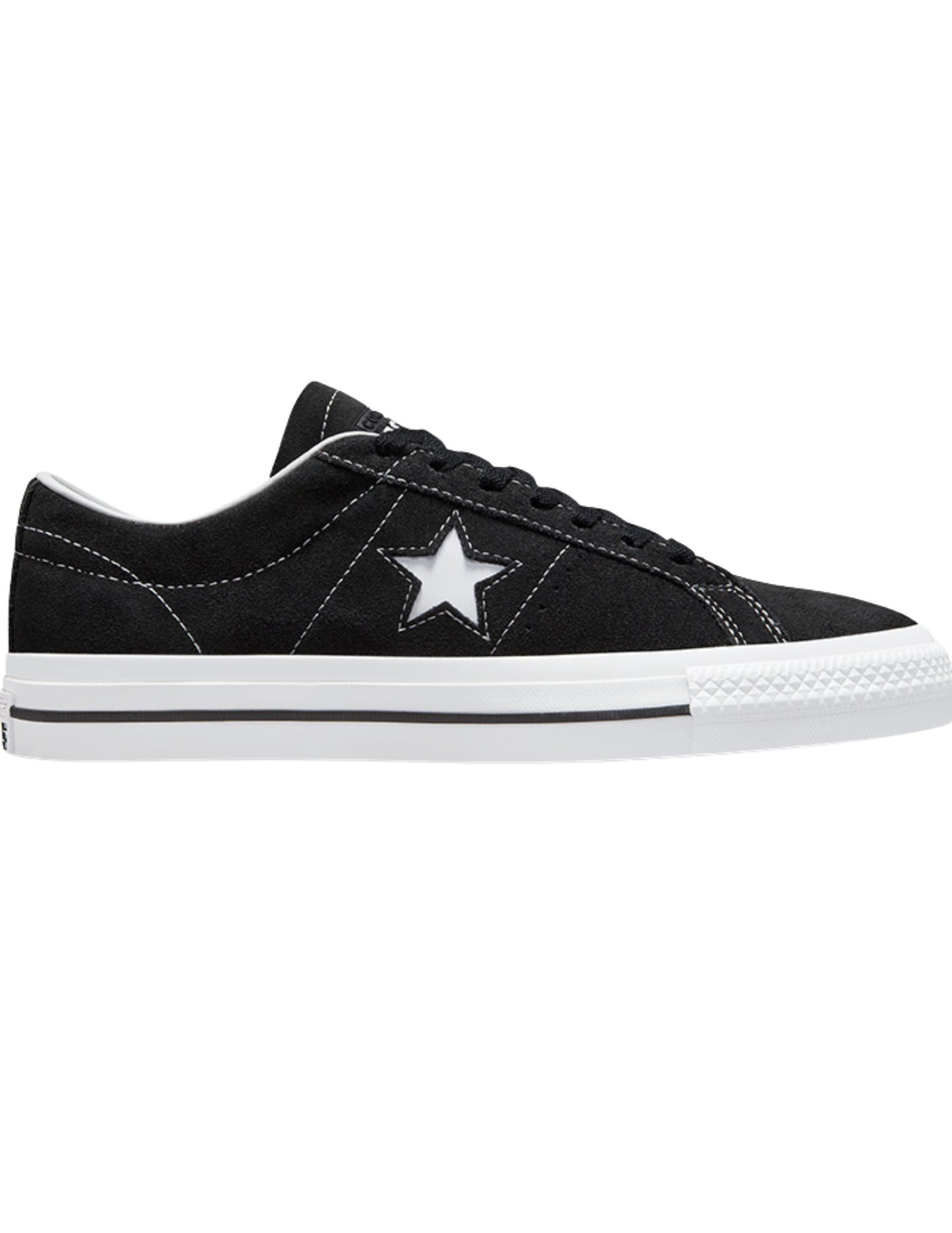 CONVERSE MENS ONE STAR PRO SHOE HO24 BLK / BLK / WHT