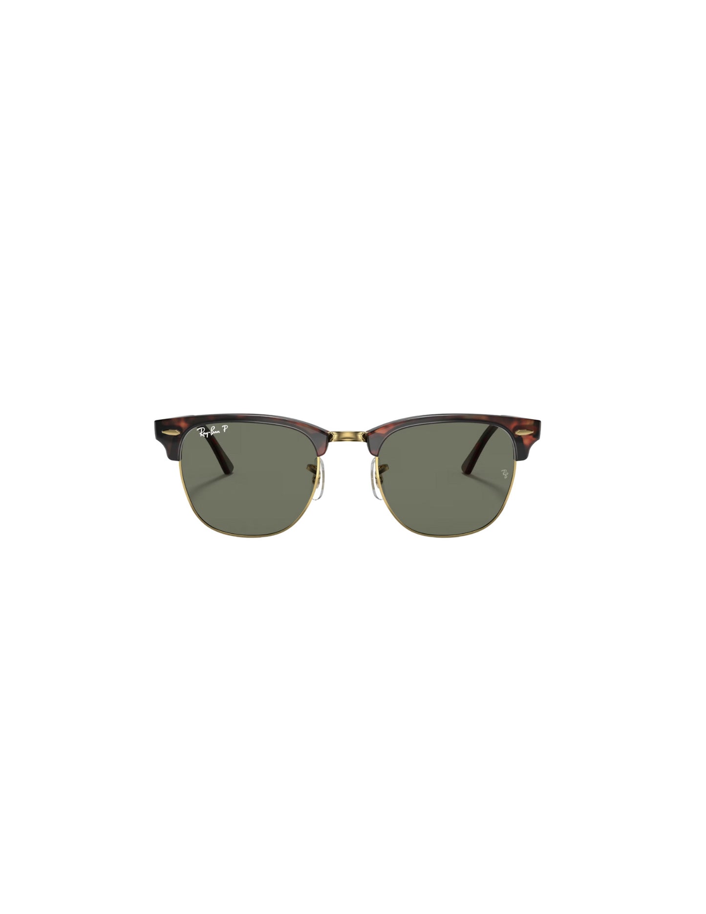 RAY-BAN CLUBMASTER SUNGLASSES RED HAVANA TORT w/ G-15 GRN PLR