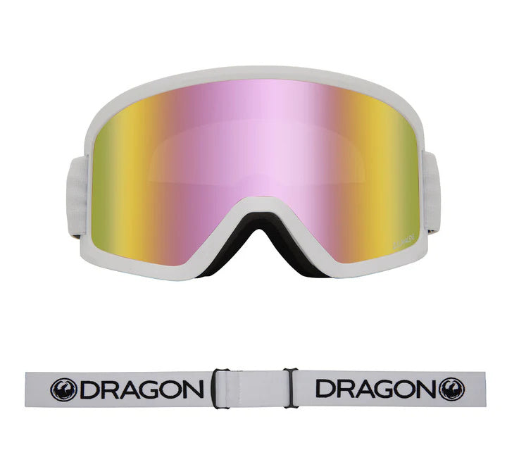 2026 DRAGON DX3 OTG GGL WHITE w/LL PINK ION