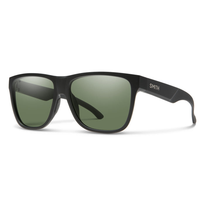SMITH LOWDOWN XL 2 MATTE BLACK SUNGLASSES w/ CP GRY GRN