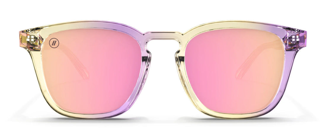 BLENDERS SYDNEY SUNGLASSES CORAL SUMMER w/ YELLOW / PINK POLAR