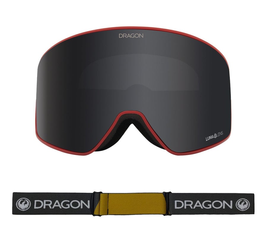 2023 DRAGON PXV2 GOGGLE BLOCK RED w/ LLDKSMK + LLLTROSE