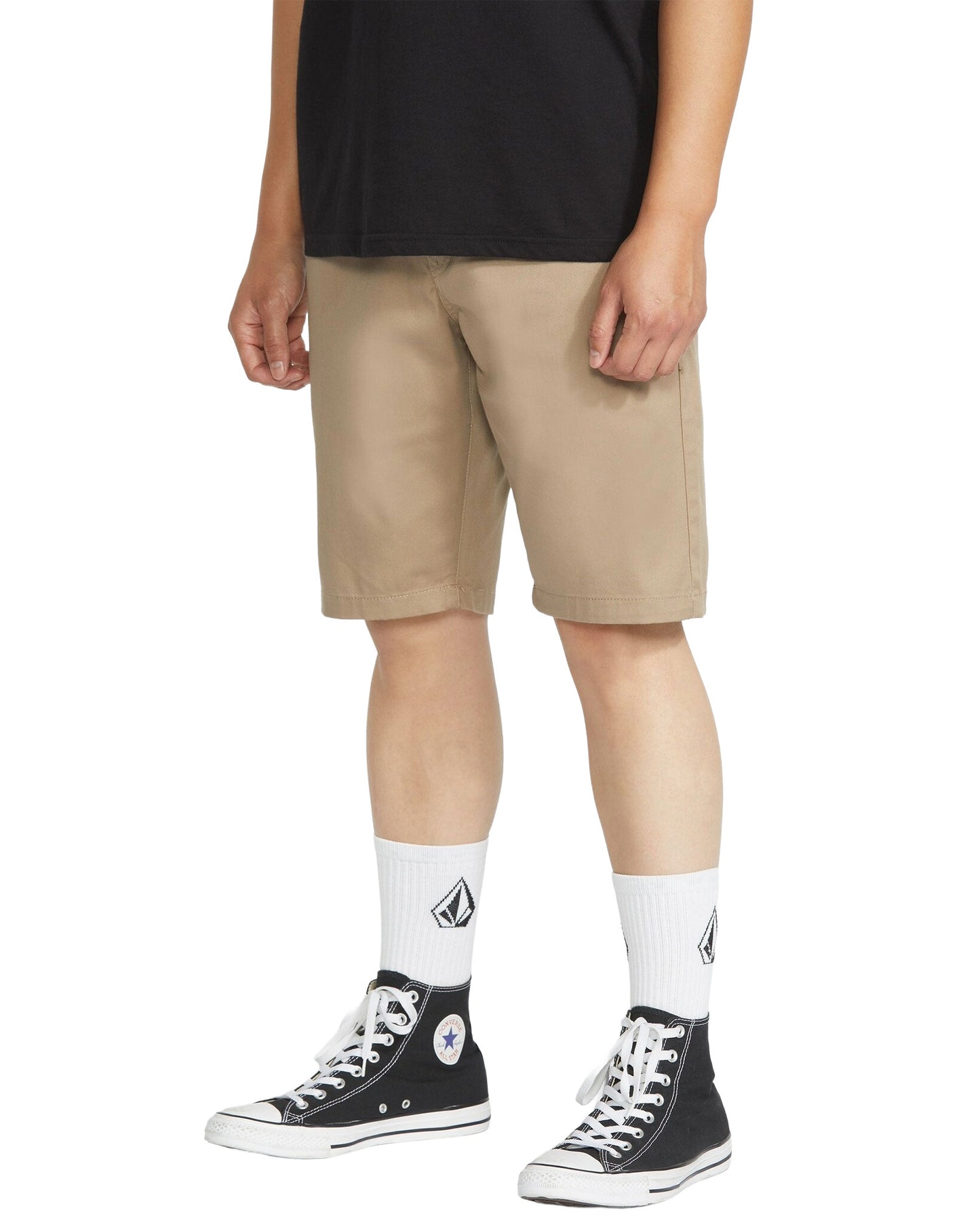 VOLCOM MENS FRICKIN MODERN STRETCH SHORT SP26 KHAKI