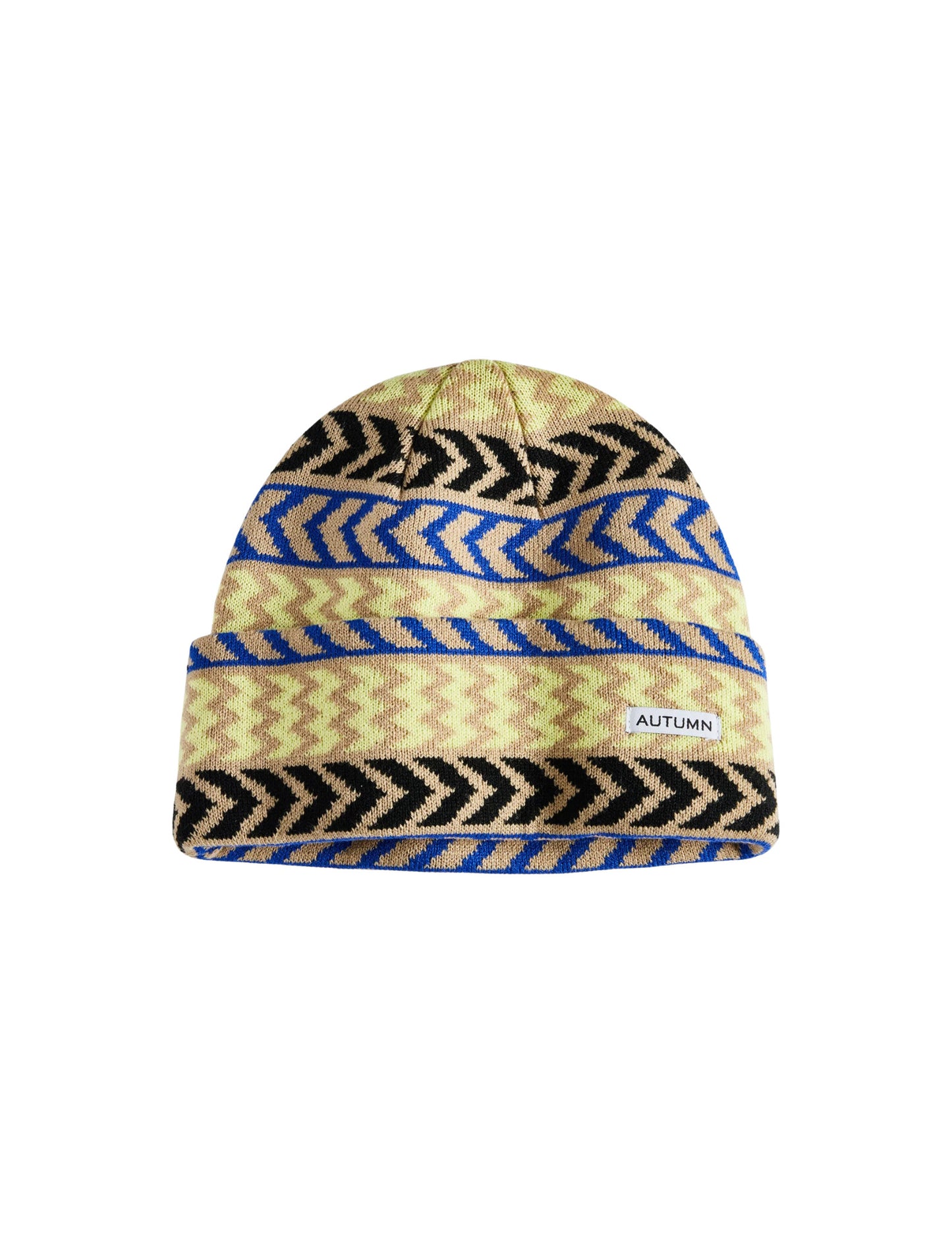 2025 AUTUMN SELECT CHEVRON BEANIE KHAKI