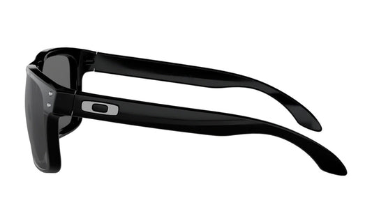 OAKLEY HOLBROOK POLISHED BLACK SUNGLASSES w/ GRY POLRIZED LENS