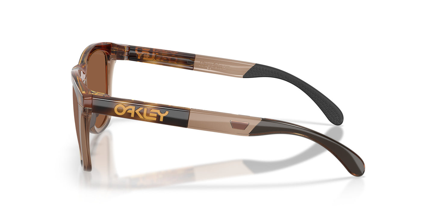 OAKLEY FROGSKINS RANGE XL BROWN TORT SUNGLASSES w/ PRIZM TNGSTN PLR