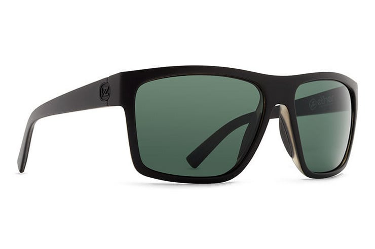 VONZIPPER DIPSTICK BLACK SATIN SUNGLASSES w/ GRY LENS