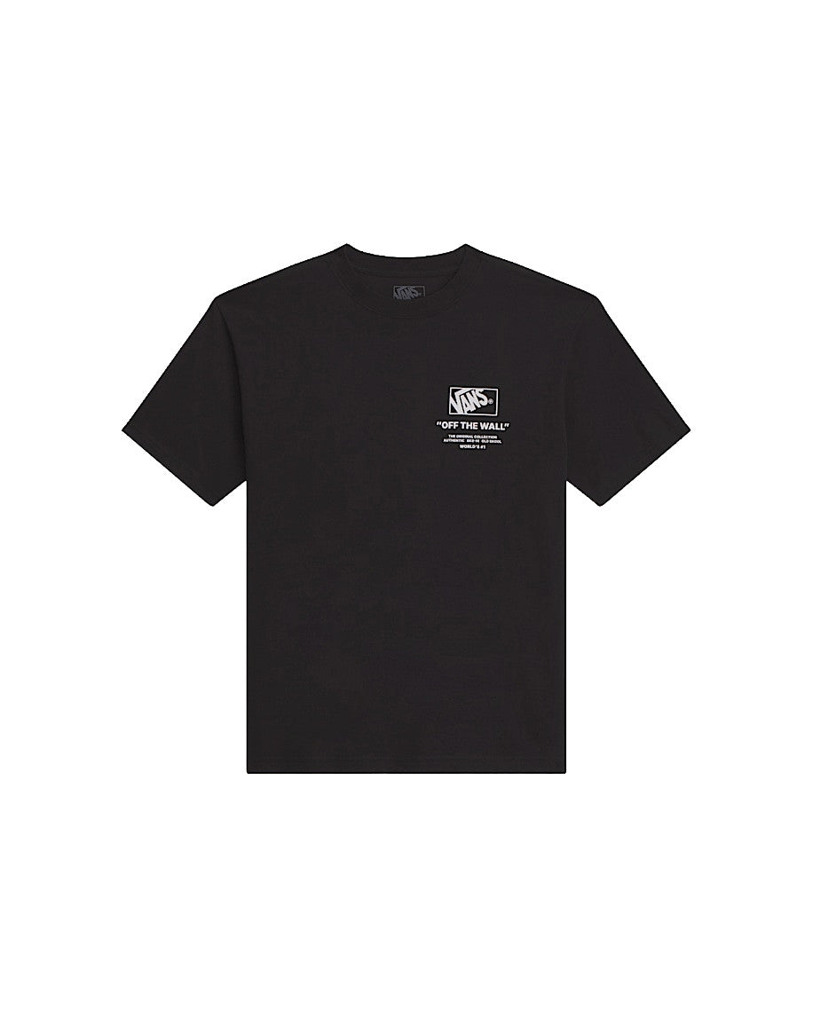 VANS MENS STACKED HI SS TEE SP26 BLACK/WHITE