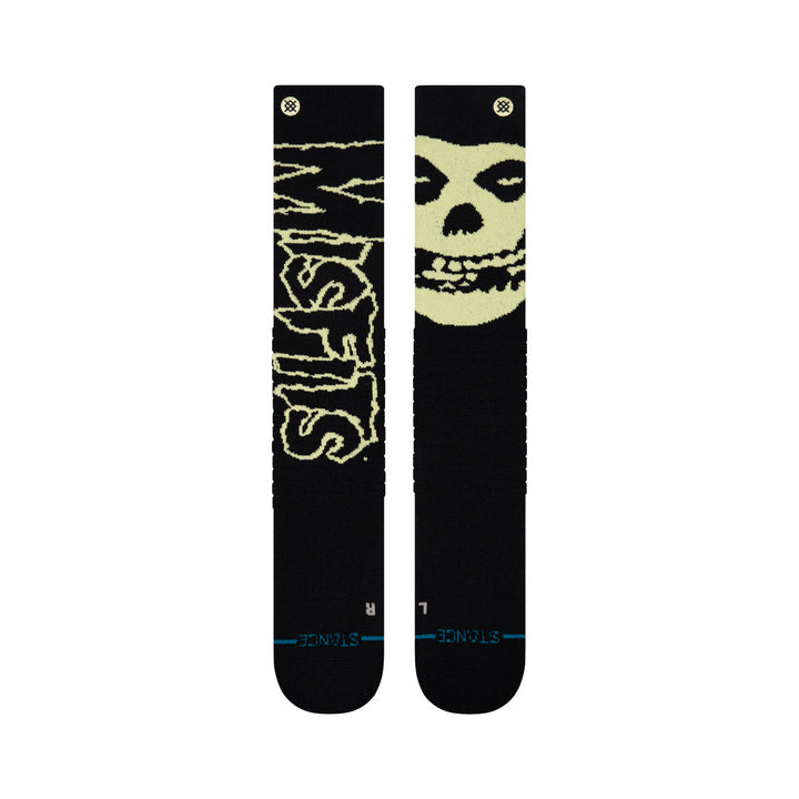 2026 STANCE MENS MISFITS WL SOCKS BLACK