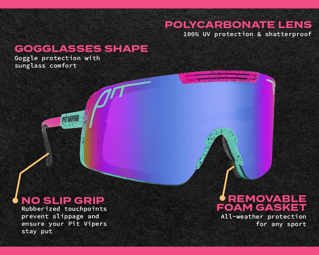 2025 PIT VIPER SYNTHESIZER GOGGLE THE MANGROVE / BLUE PURPLE