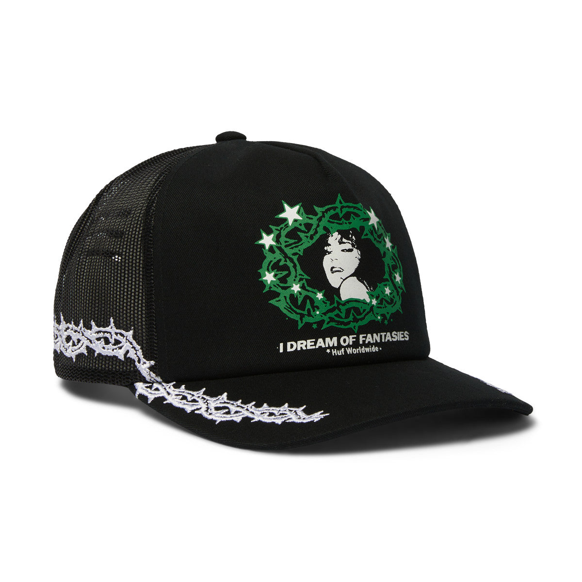 HUF MENS FANTASIES TRUCKER HAT SP26 BLACK