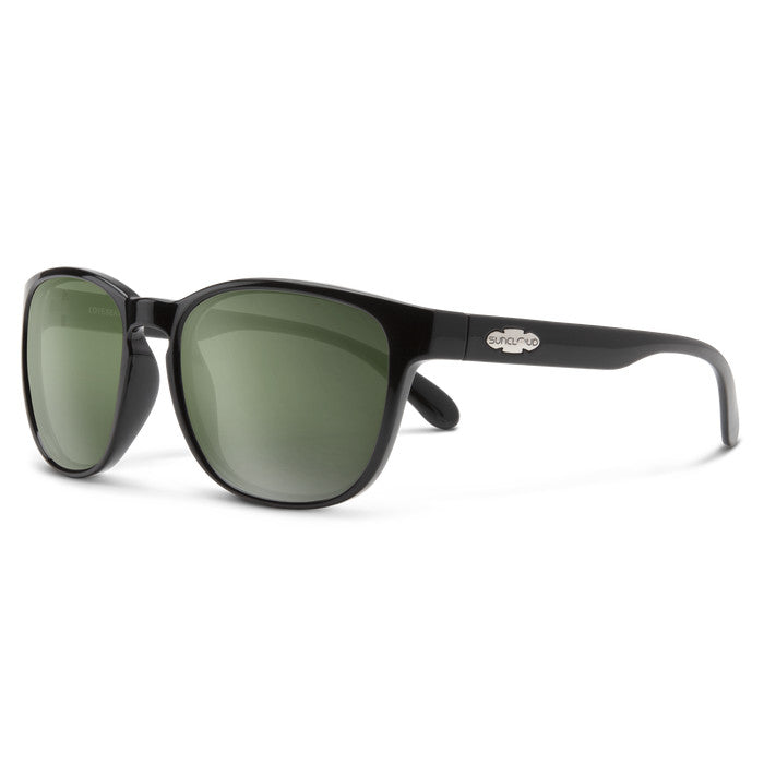 SUNCLOUD  LOVESEAT BLACK SUNGLASSES w/ GRY PLR LENS