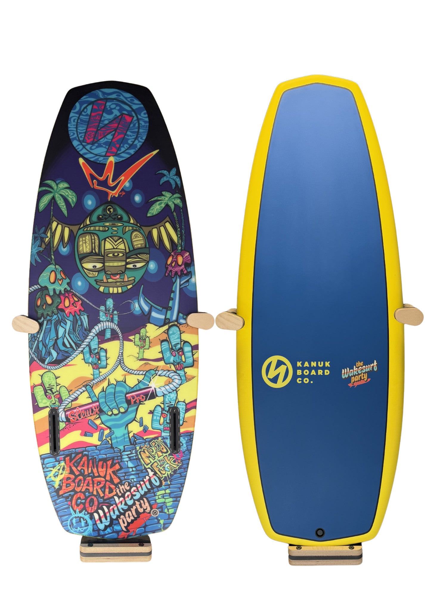 2026 KANUK STEWY PRO WAKE SURF BOARD - SPACE PARTY