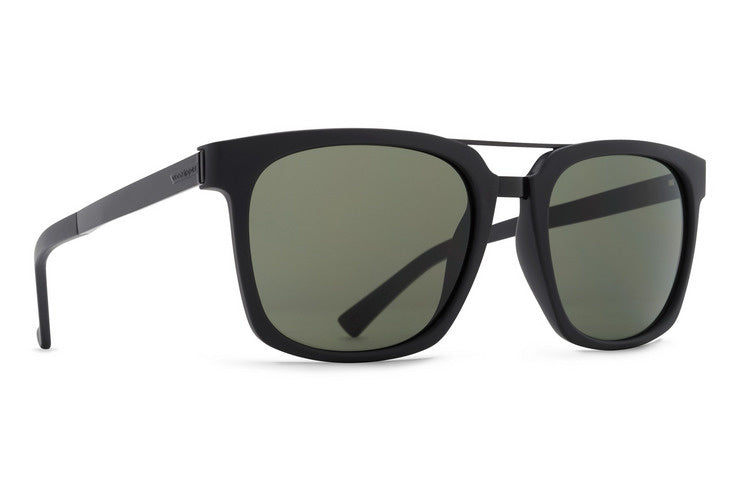 VONZIPPER PLIMPTON BLACK SATIN SUNGLASSES w/ GRY LENS