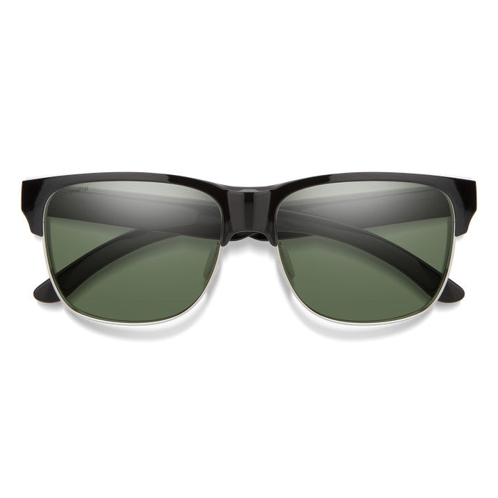 SMITH LOWDOWN SPLIT BLACK SUNGLASSES W/PC CP PLR GRY GRN