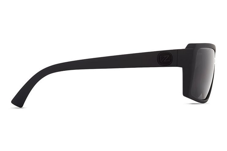VONZIPPER SNARK BLACK SATIN SUNGLASSES w/ GRY LENS