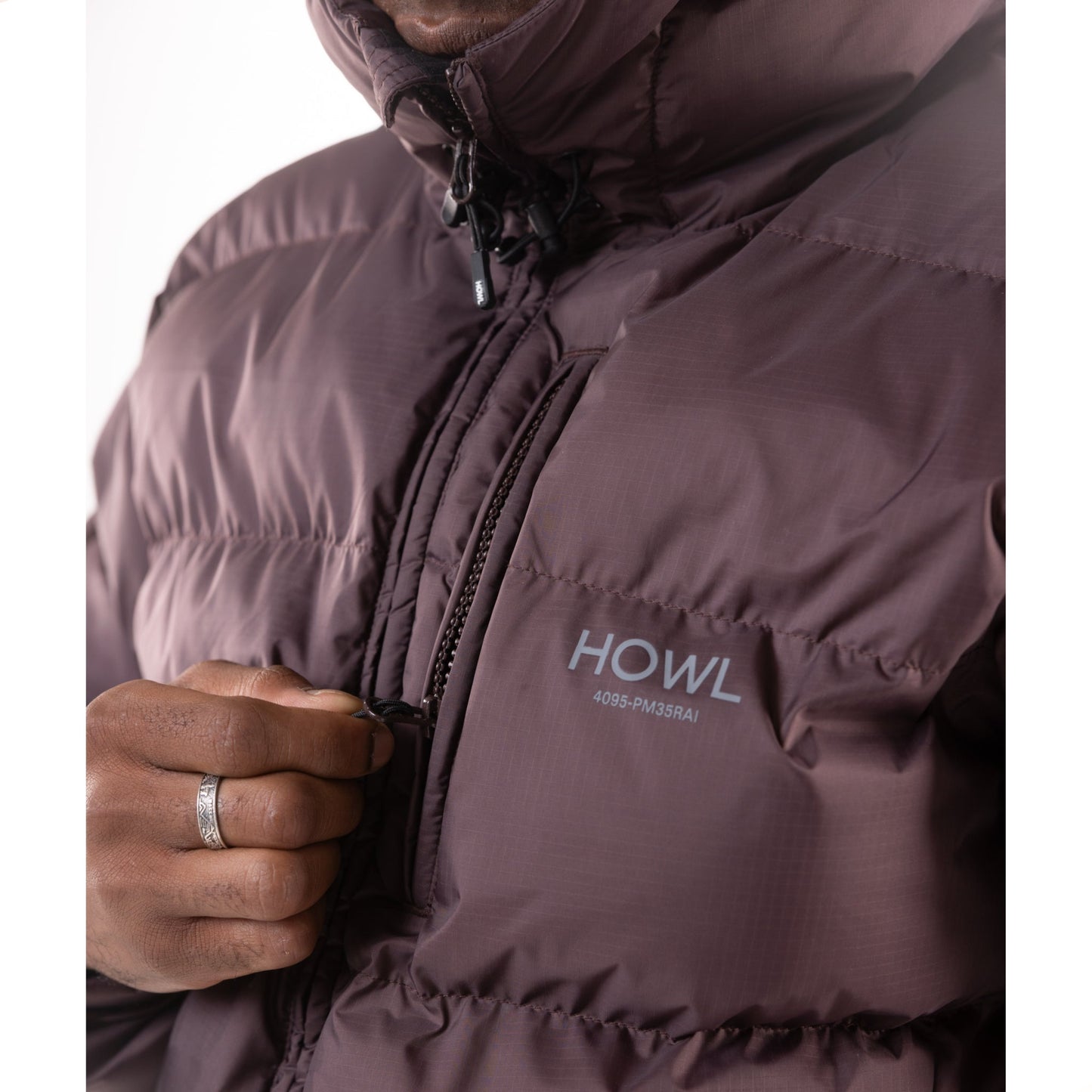 2026 HOWL MENS PUFFY JACKET RAISIN