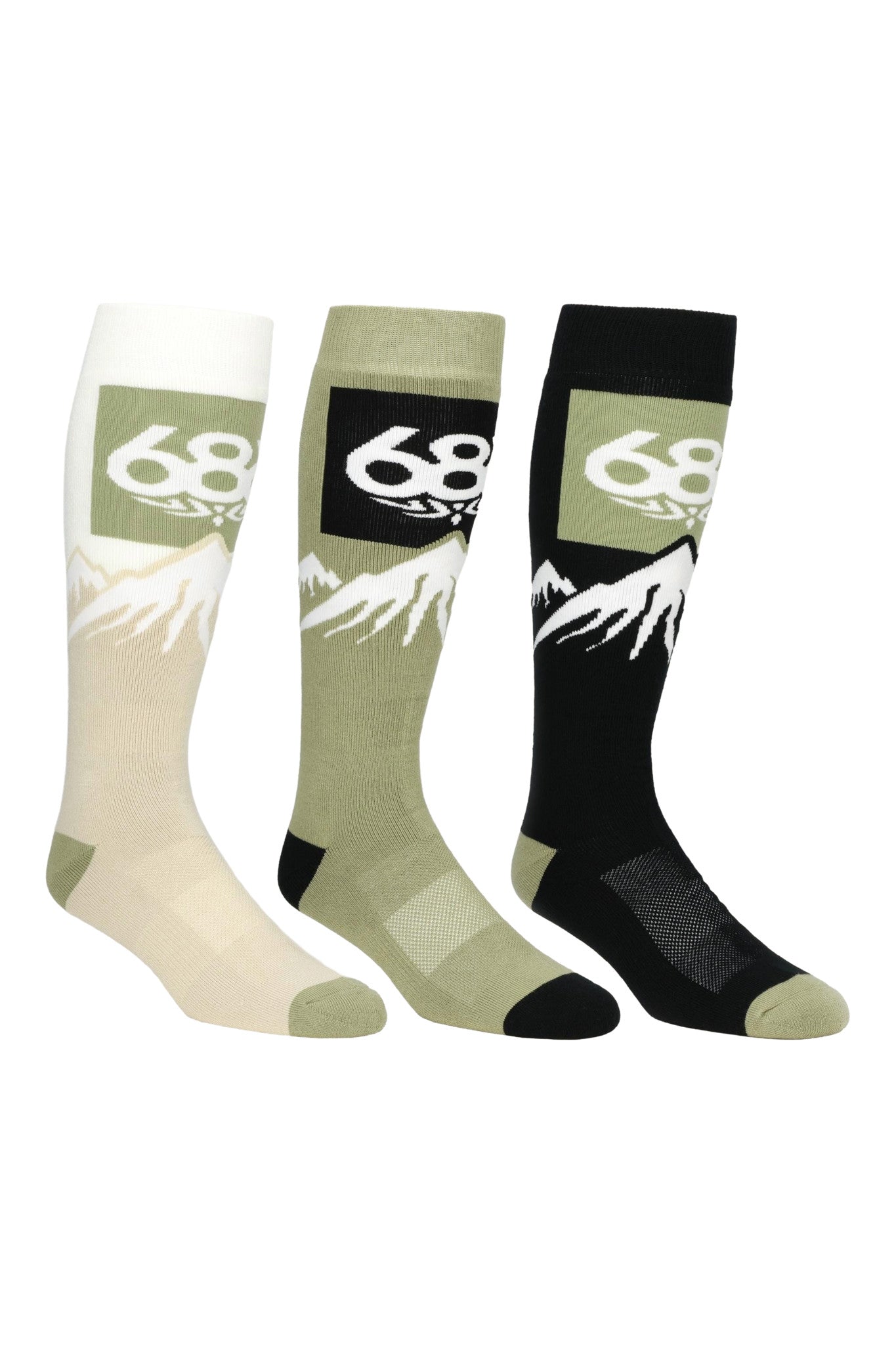 2026 686 SNOW CAPS SOCK (3-PACK) MULTI