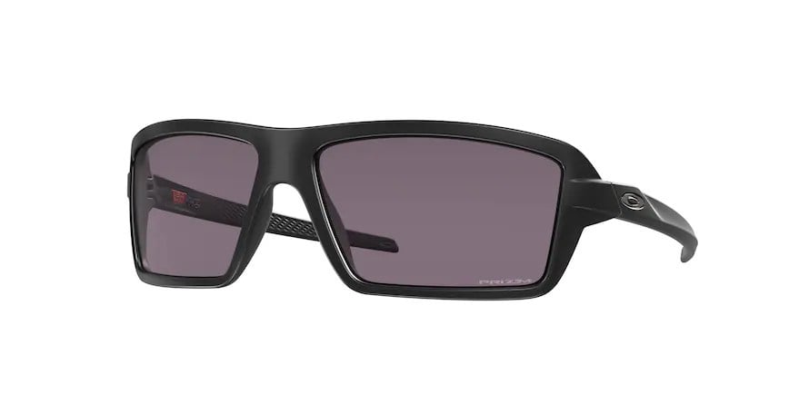 OAKLEY CABLES MATTE BLK SUNGLASSES w/ PRIZM GRY LENS