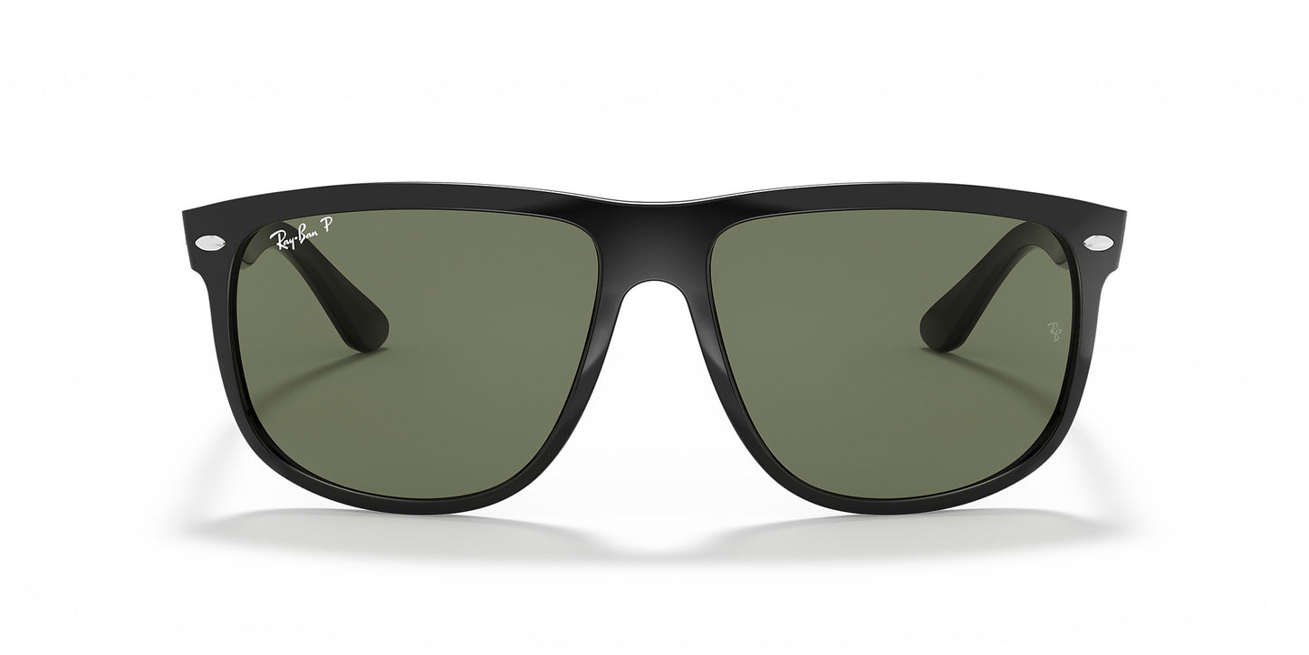 RAY-BAN BOYFRIEND SUNGLASSES BLACK w/ DARK GREEN