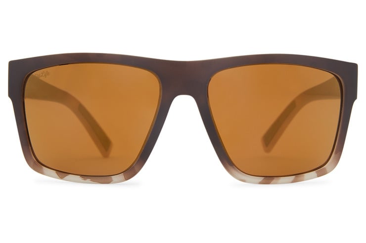 VONZIPPER DIPSTICK LEOSHARK SUNGLASSES w/ BRNZ PLR LENS