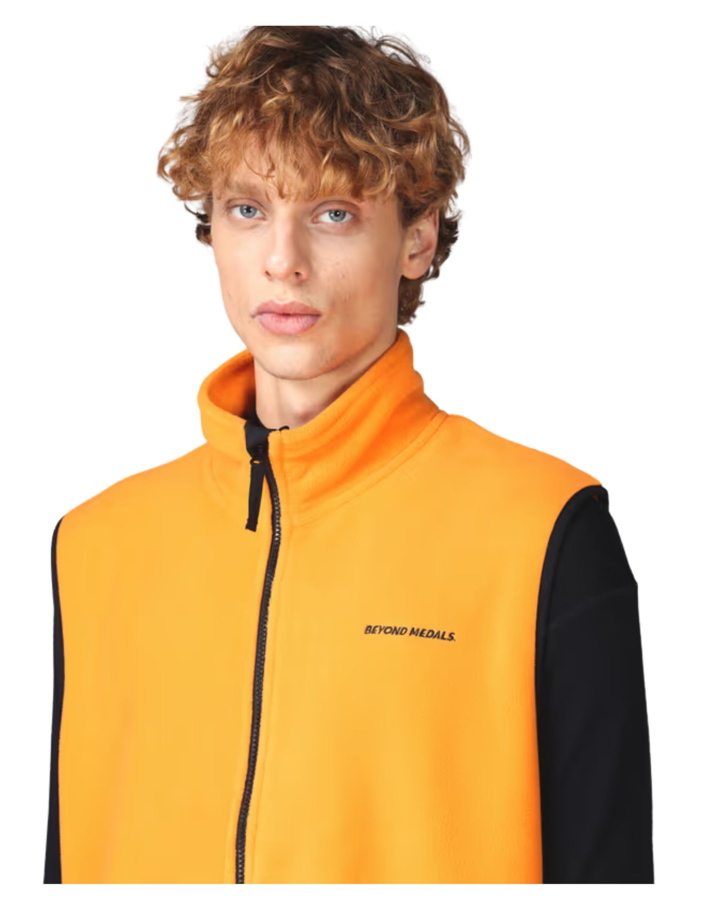 2025 BEYOND MEDALS FLEECE VEST ORANGE