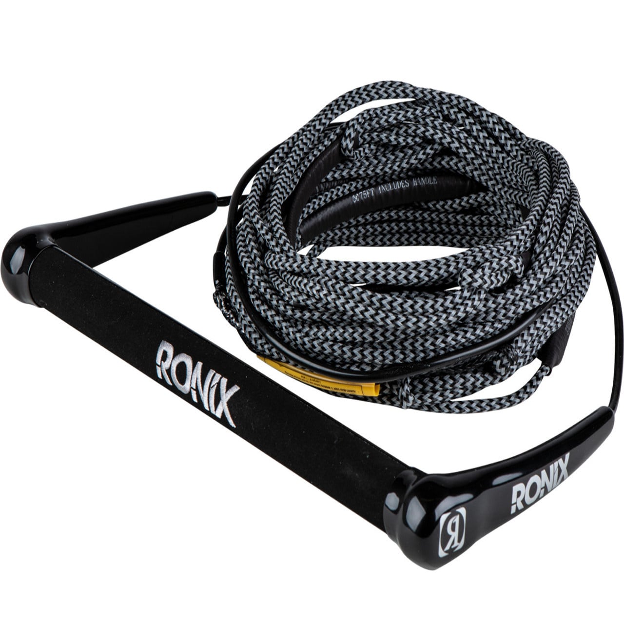 2025 RONIX SURF ROPE 3.0 HIDE GRIP 70' 4-SECTION ROPE AND HANDLE COMBO BLK
