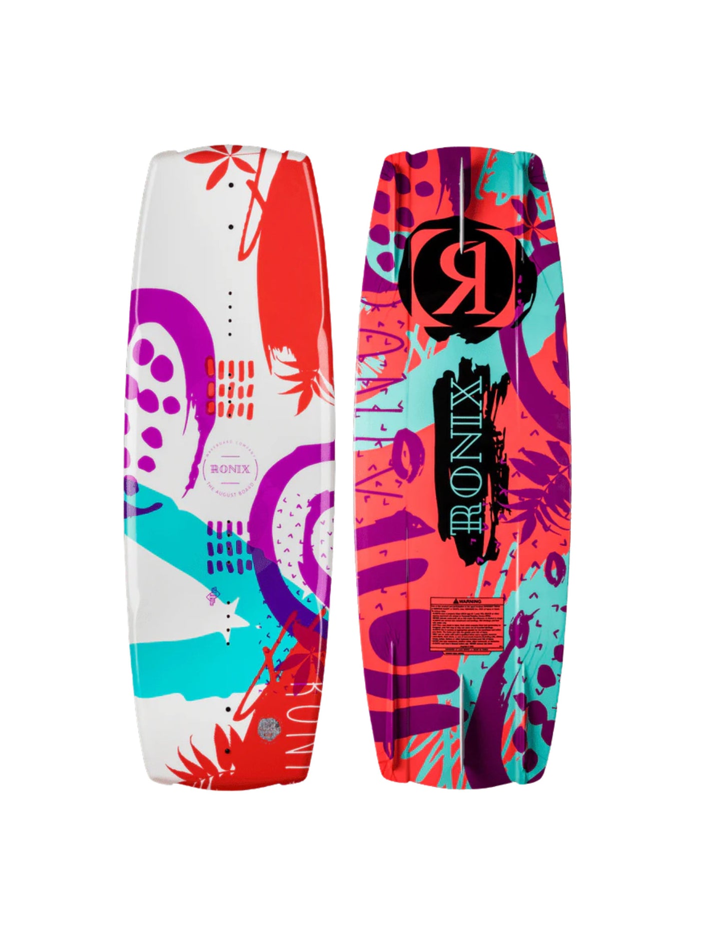 2024 RONIX KIDS AUGUST WAKE BOARD WHT/PRPL/CRL/BLUE