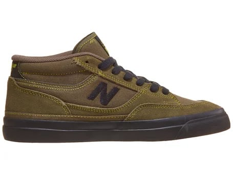 NEW BALANCE MENS NUMERIC 417 MID SHOE SP25 GREEN/BLACK