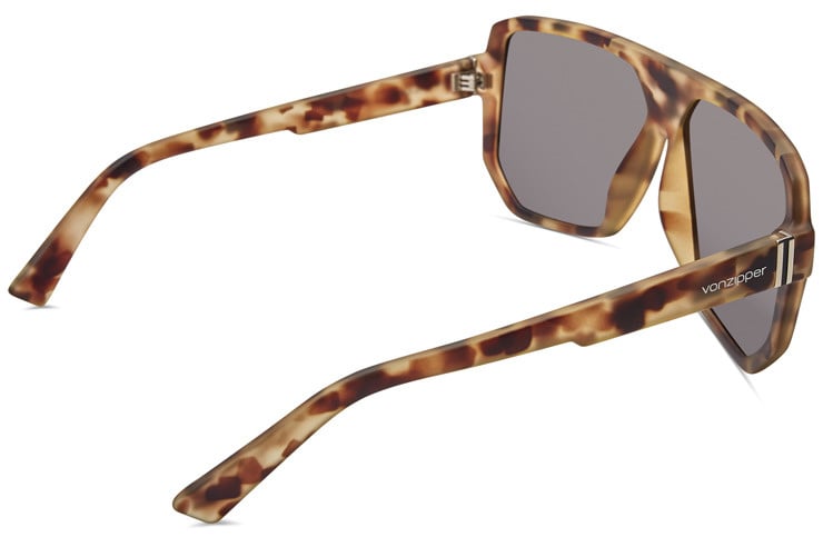 VONZIPPER ROLLER DUSTY TORT SUNGLASSES w/ GREY LENS