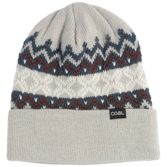 2026 COAL WINTERS MID BEANIE GREY/BURGUNDY