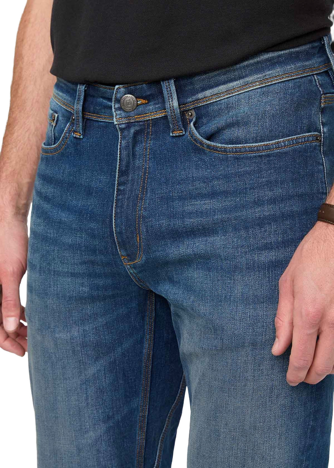 DUER MENS PERF STRAIGHT DENIM PANTS SP26 (DBB) DUSTBOWL BLUE