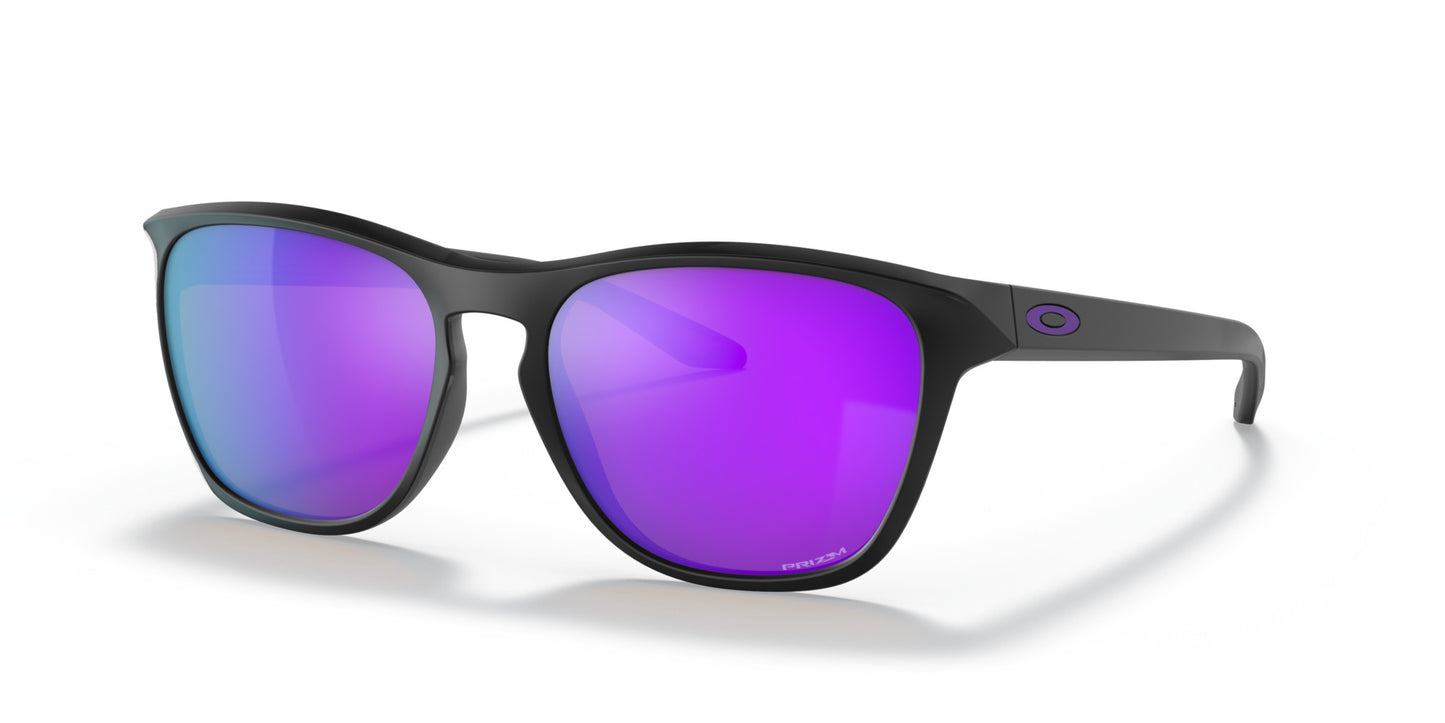 OAKLEY MANORBURN MATTE BLACK SUNGLASSES w/ PRIZM VIOLET