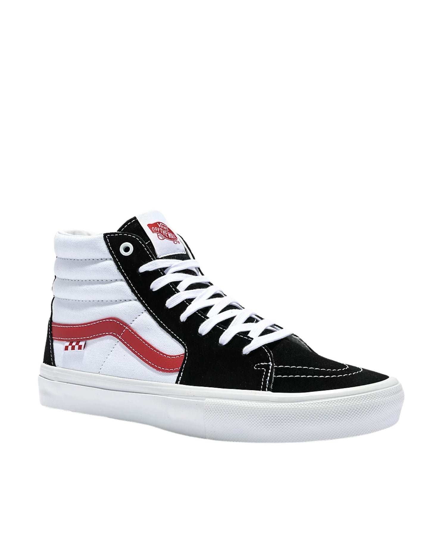 VANS MENS SKATE SK8-HI SHOE FA22 (458) ATHLETIC BLACK/RED