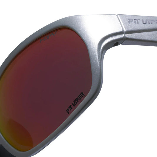 PIT VIPER THE SOMOX SPINE TINGLER SUNGLASSES w/HDPV POLAR RED