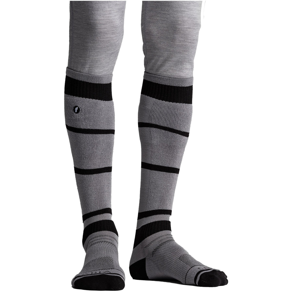 CADIA MENS FLIGHTLINE SOCKS HO25 ASH BLACK