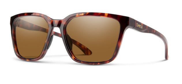 SMITH SHOUTOUT TORT SUNGLASSES w/CP PLR BRWN