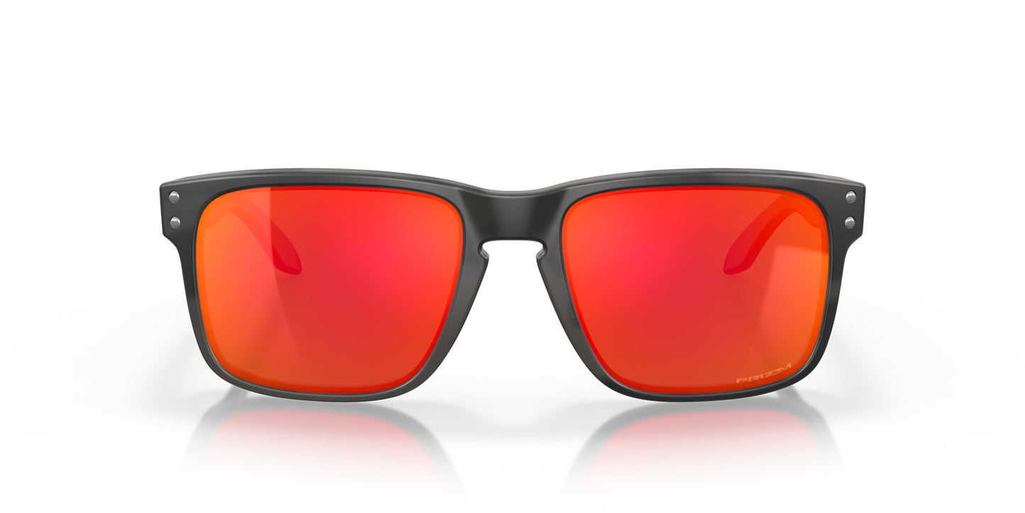 OAKLEY HOLBROOK MATTE BLK CAMO SUNGLASSES w/PRIZM RUBY