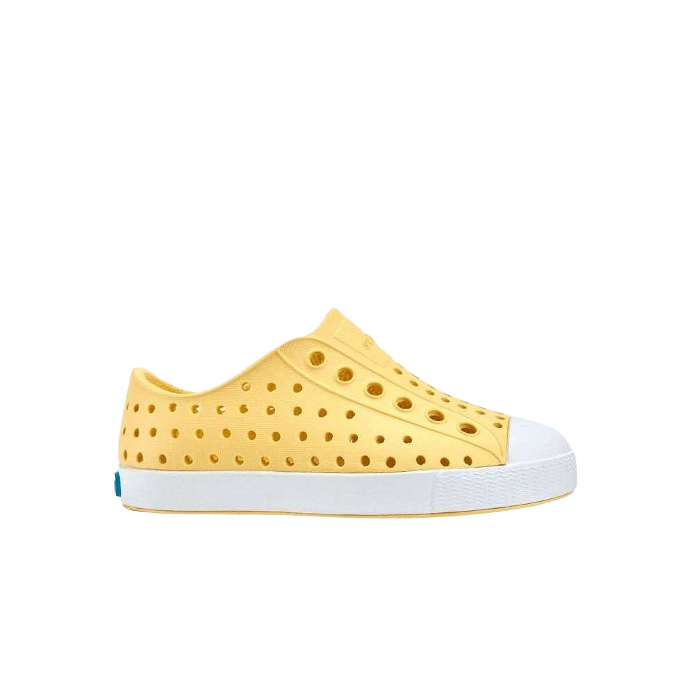 NATIVE JEFFERSON YOUTH SHOE SP22 GONE BANANAS YLW/SHELL WHITE