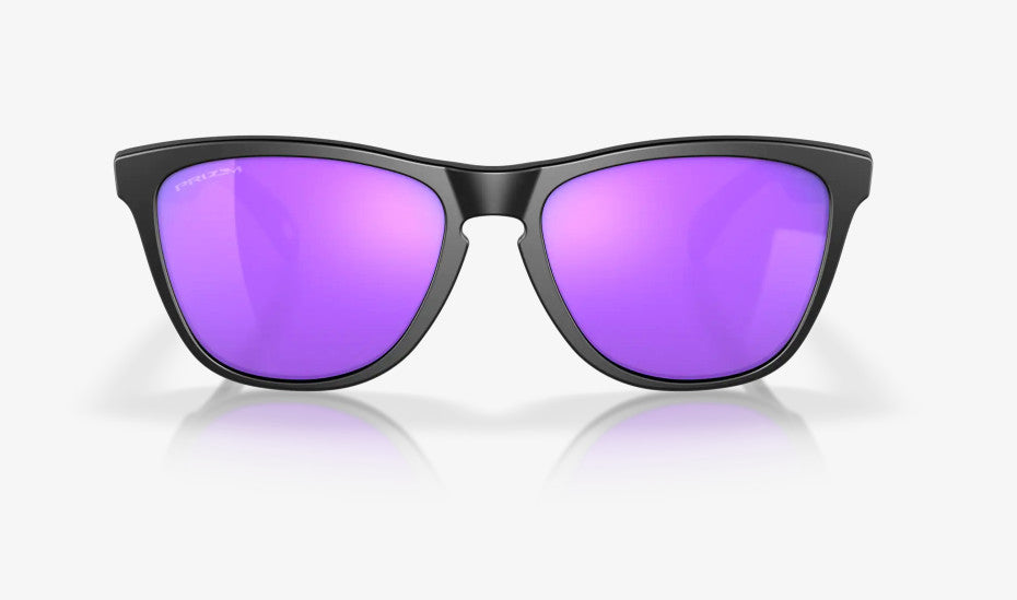 OAKLEY FROGSKINS MATTE BLK SUNGLASSES w/ PRIZM VIOLET LENS