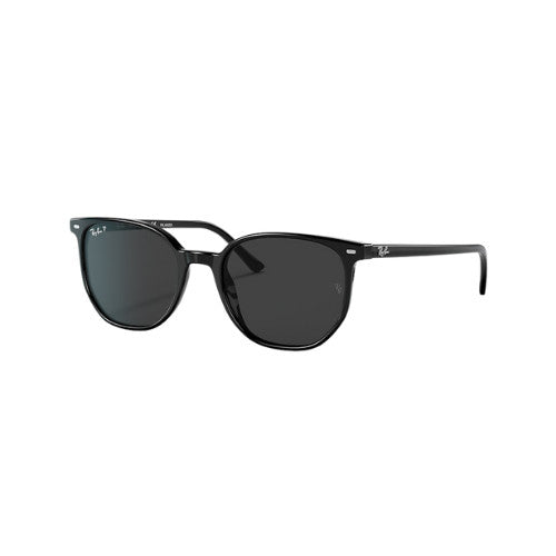 RAY-BAN ELLIOT SUNGLASSES BLACK w/ BLK PLR